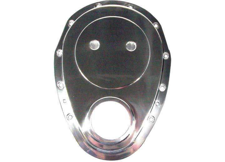 Big End Performance - Sbc Polished Aluminum Timing Chain Cover - 70082