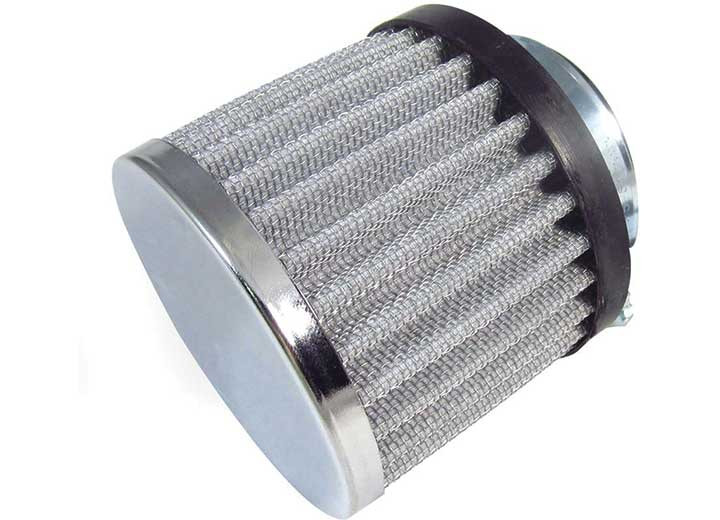 Big End Performance - Chrome Clampon 1 3/8in Tube Nonsheilded Breather Rubber Base - 70141