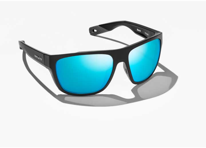 Bajio Sunglasses - Las Rocas Blue Mirror Glass Black Matte - ROC220011