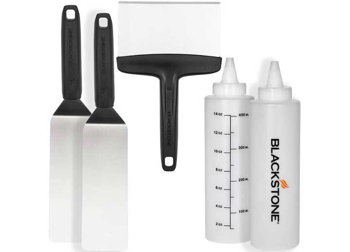 Blackstone - Griddle Accessory Toolkit W/ 2 Spatulas 2 Liquid Dispensers 1 Chopper/scraper 1 Cook - 5230