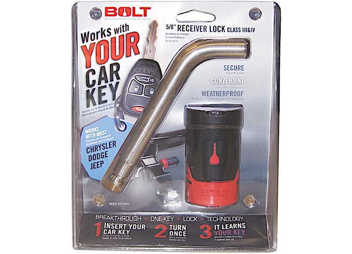 Bolt Lock - (clamshell)90c Chrysler/dodge(incl 2.5in Receiver)/jeep 5/8in Cls Iii/iv/v Rec - 7018448