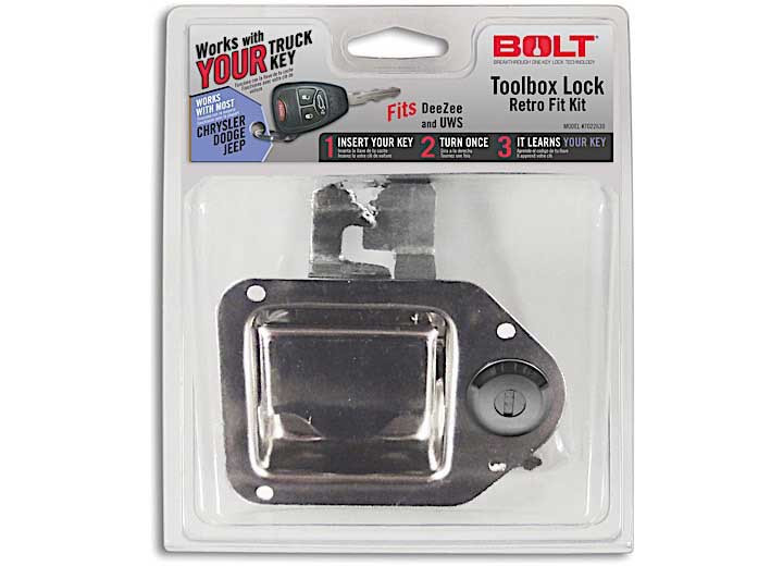 Bolt Lock - (clamshell)9014 Chrysler/dodge/jeep Vehicles Tool Box Latch Retro Fit Kit - 7022699