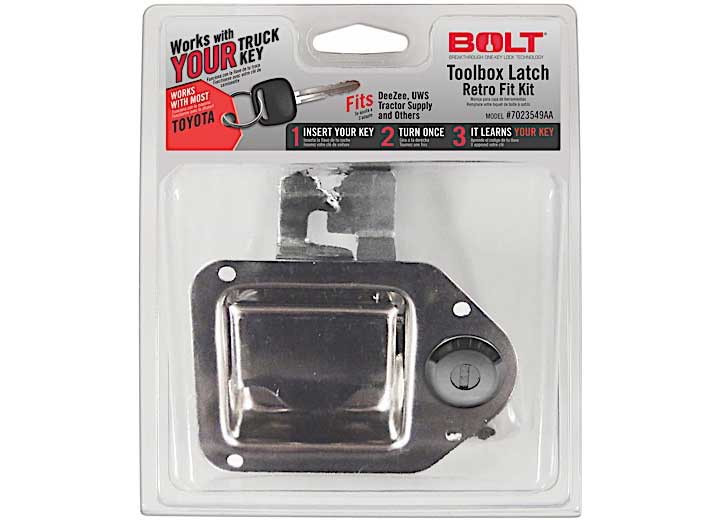 Bolt Lock - (clamshell)toyota Vehicles Toolbox Latch Retro Fit Kit - 7023549