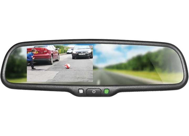 Boyo - Replacement Rearview Mirror W/4.3in Tftlcd Backup Camera Monitor - VTM43M