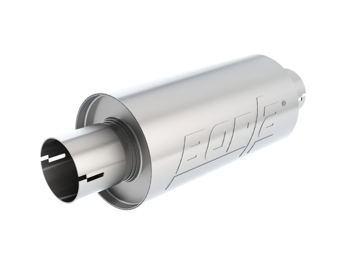 Borla Exhaust - Muffler Borla Stype 2.5in In/out 10inx5india. Rd W/notch - 400497