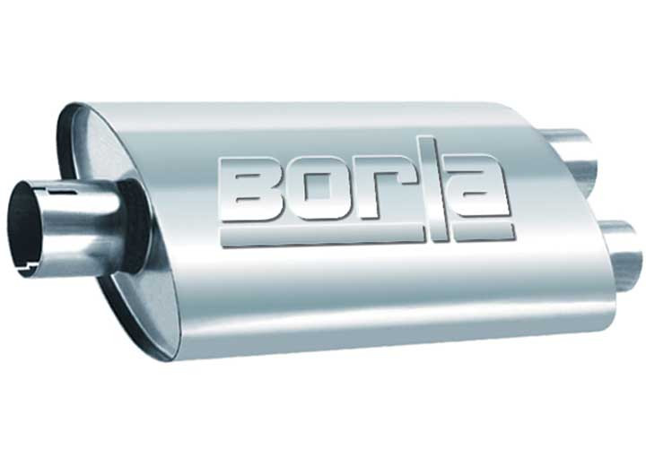 Borla Exhaust - 3in 2.25in 19x4x9.5 Center/dual Muffler - 40670