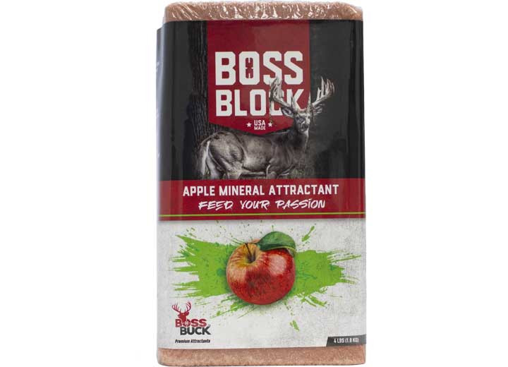 Boss Buck - Boss Block  Apple Mineral Attractant Block  4 Lb - BB-BLOCK-APL