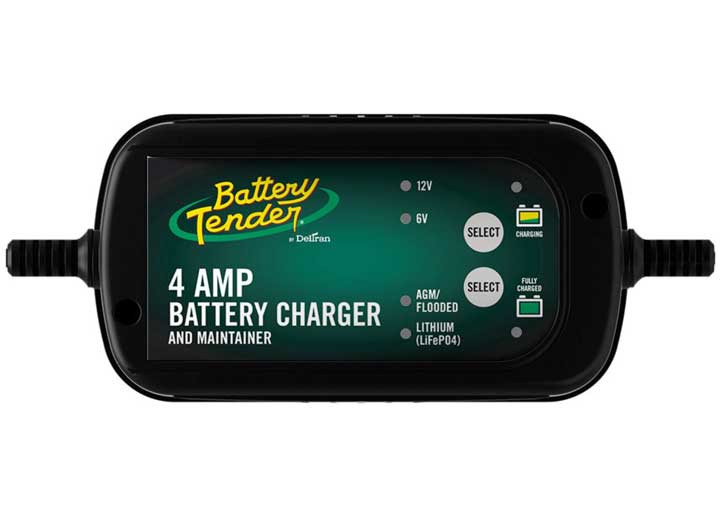 Battery Tender - 4 Amp 6/12v Selectable Charger - 022-0209-BT-WH