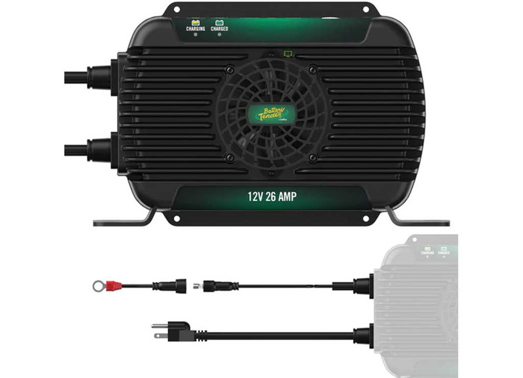 Battery Tender - Powerplus 26 Amp/ 12v Battery Charger And Maintainer - 022-2011-DL-WH