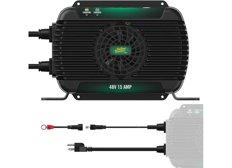Battery Tender - Powerplus 15 Amp/ 48v Battery Charger And Maintainer - 022-2014-DL-WH