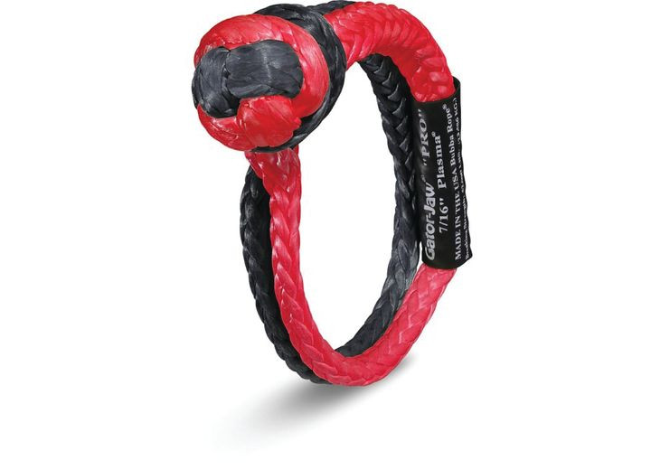Bubba Rope - 7/16 Gatorjaw Pro Red/black Synthetic Shackle - 176745PRORB