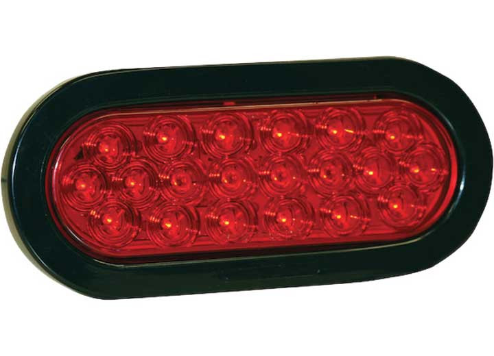 Buyers - 61/2 In Led Oval Stop/turn/ Tail Light W Grommet And Plug - 5626520