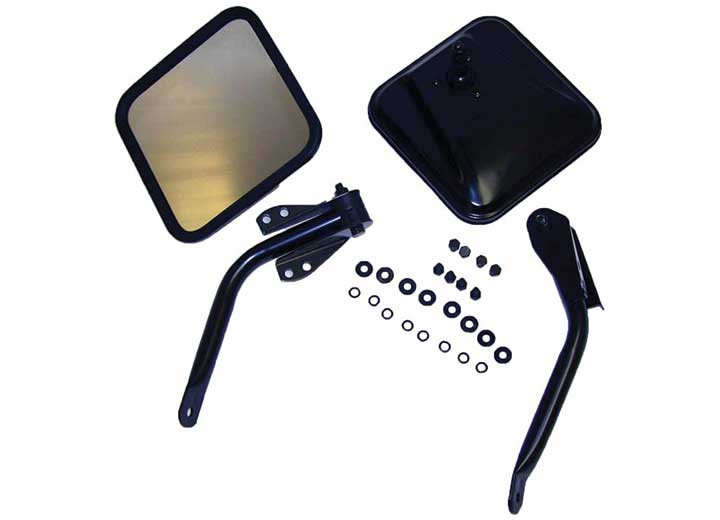 Crown Automotive - Complete Mirror And Arm Kit Black - 5462736K