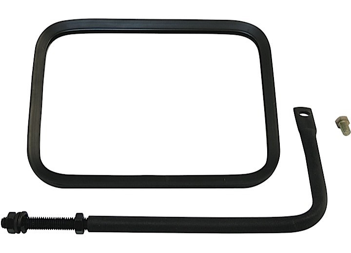 Crown Automotive - Blk Textured Safari Single Mirror - RT30004