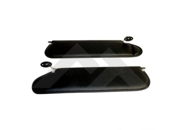 Crown Automotive - Black Sun Visor Set For 19972002 Jeep Tj Wrangler; Includes 2 Sun Visors - RT52004