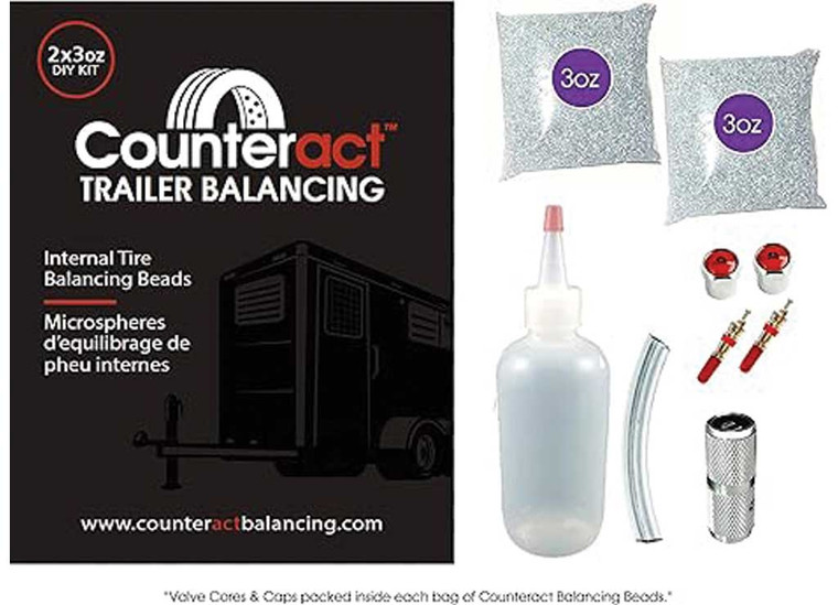 Counteract Balancing Beads - Trailer/rv Tire Balancing Kit 3oz (2 Pack) - DIYTK3-2PK