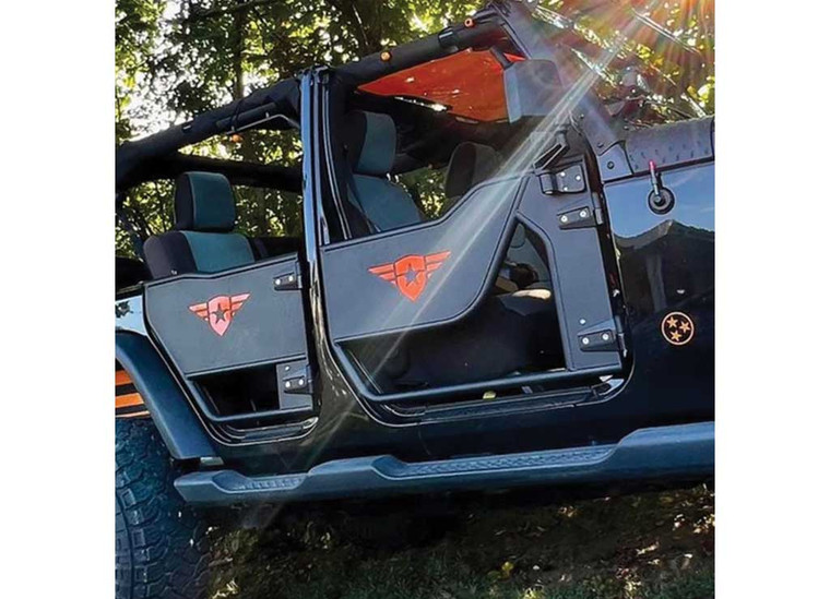 Combat Off Road - 18c Wrangler Jl/jlu Mission Doors  Rear Pairs Black - 25-1049