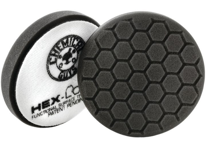 Chemical Guys - 4 Hexlogic Pad Black Finishing Pad (4inch) - BUFX_106HEX4