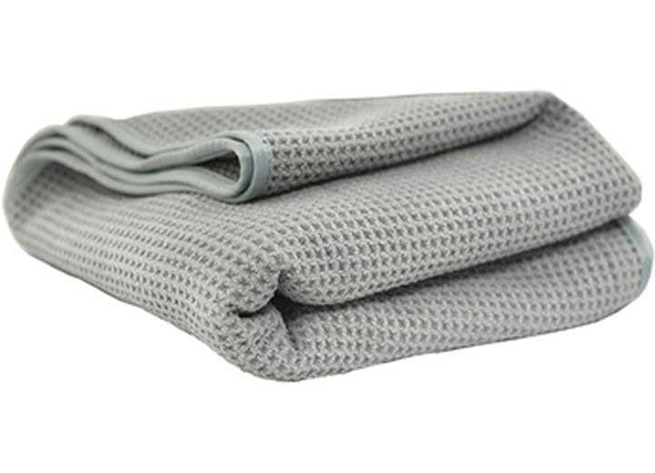 Chemical Guys - Gray Matter Silk Effect Super Soft Microfiber Waffle Weave Dryer Towel (36 X 25 - MIC_781_01