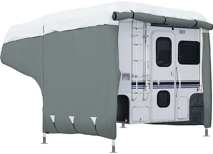 Classic Accessories - Deluxe Camper Cover Gry/wht Mdl2   Ea - 80-037-153101-00