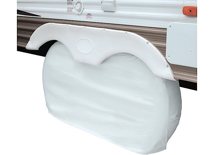 Classic Accessories - Dual Axle Wheel Cover White  Xl  2cs - 80-211-052801-00