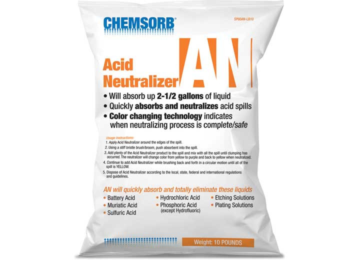 Chemsorb - Chemsorb An Acid Neutralizing Absorbent  10 Pound Bag - SP60AN-LB10