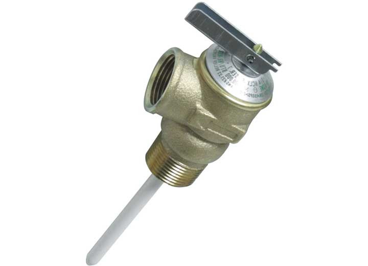 Camco - Camco T & P Valve 3/4in W/ 4in Probe Coated 150psi Bulk - 10471