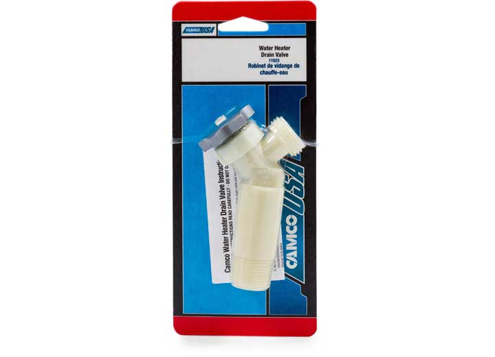 Camco - Wh Drain Valve  Plastic 21/2in Shank (e/f) (skpk) - 11523