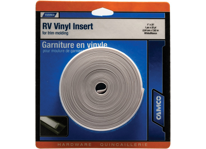 Camco - Vinyl Insert 1in X 25ft White - 25103