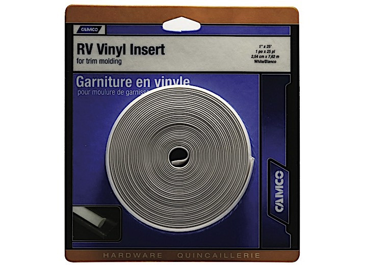 Camco - Vinyl Insert 3/4in X 25ft Colonial White - 25143