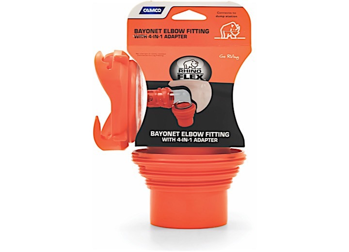 Camco - Rhinoflex Elbow & 4n1 Adapter W/swivel Bayonet Fitting - 39736