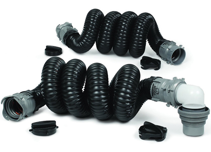 Camco - Rhinoextreme 20ft Sewer Hose Kit W/4n1 Elbow Caps - 39867