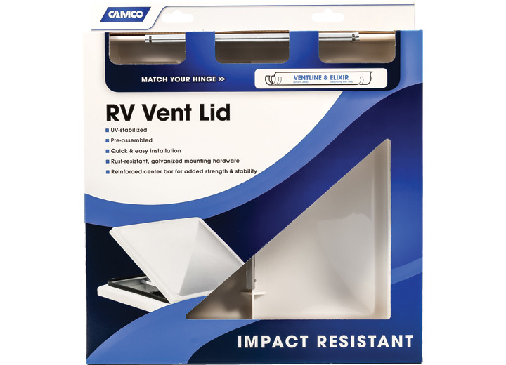 Camco - Vent Lid Ventline Pre Ft08/elixir Ft94 Up White - 40155