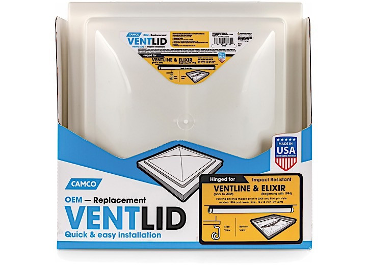 Camco - Vent Lid Ventline Pre 08/elixir 94 Up White - 40185