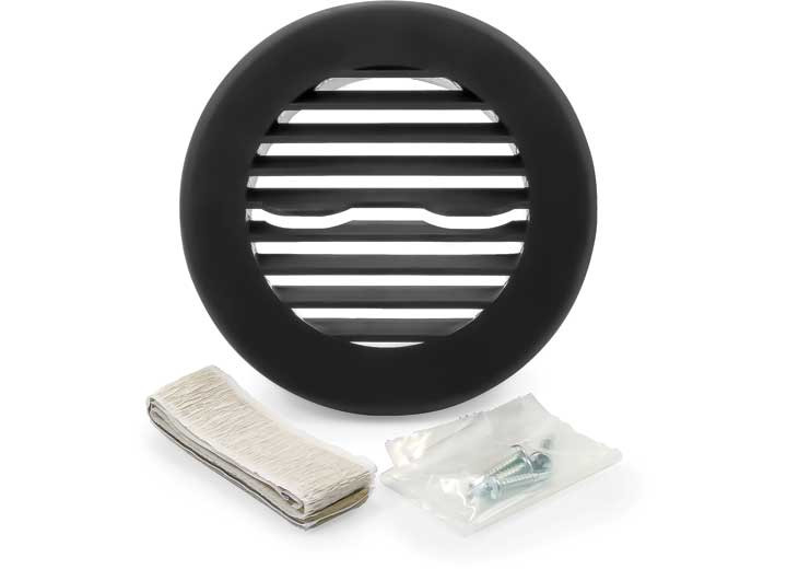 Camco - Ceiling Vent A/c Fixed Louvers Black - 40416