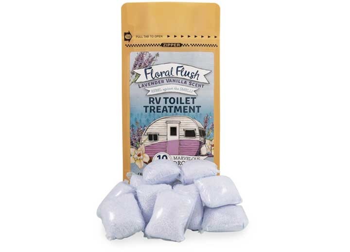 Camco - Floral Flush Lavender Vanilladropins 10/bag - 41490