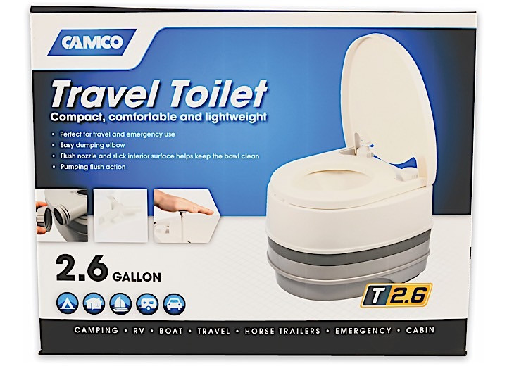 Camco - Travel Toilet T2.6 Gal - 41535