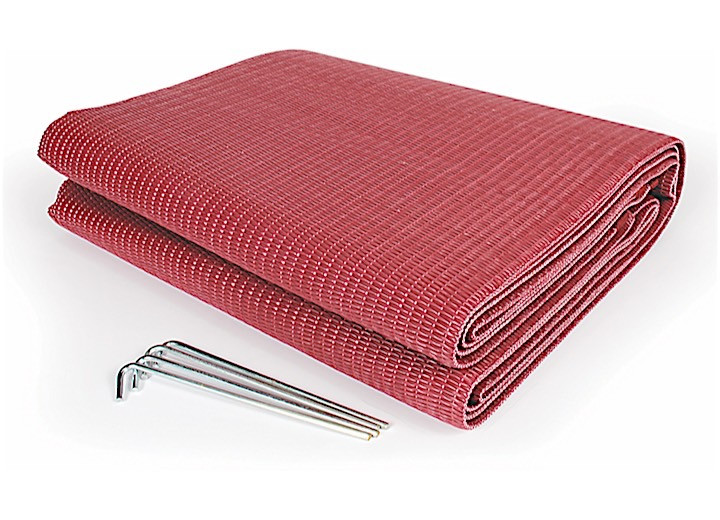 Camco - (dpn) Awning Leisure Mat 6ft X 9ft Burgundy Reversible - 42882