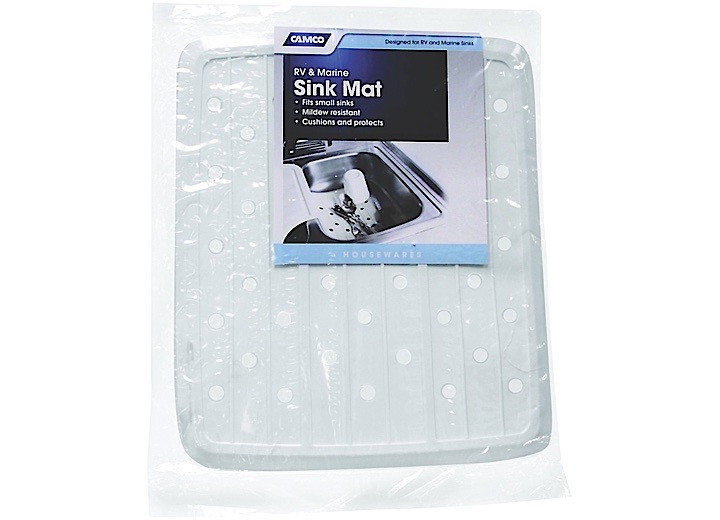 Camco - Sink Mat Rv & Marine 10 X 113/4in White - 43720