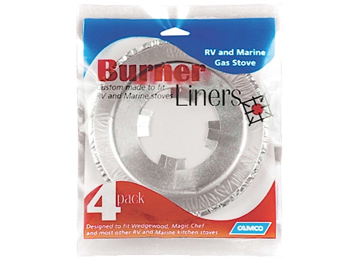 Camco - Stove Burner Liners 4 Pack - 43800