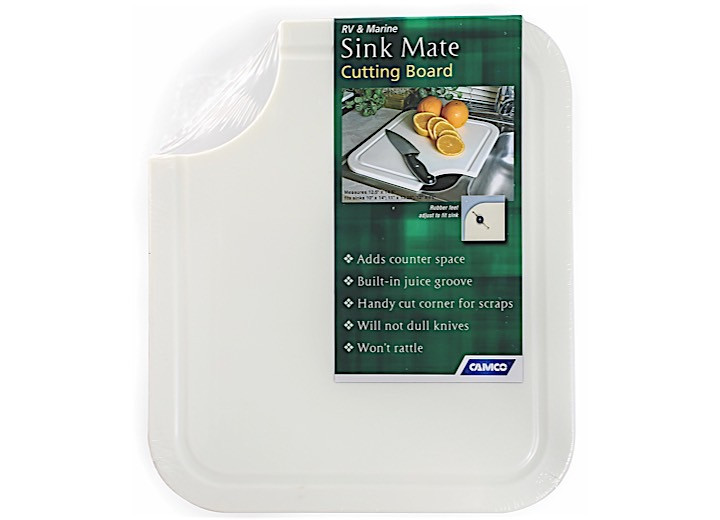 Camco - Sink Mate Cutting Board White 121/2in X 141/2in - 43857
