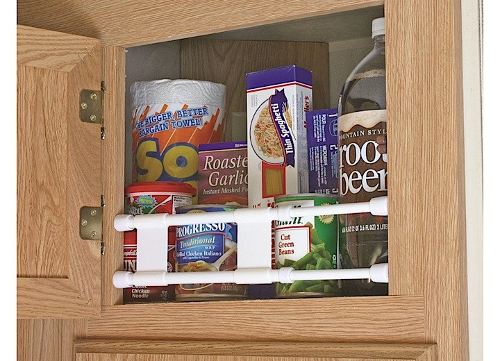 Camco - Cupboard Double Bar Set  10in To 17in White - 44093