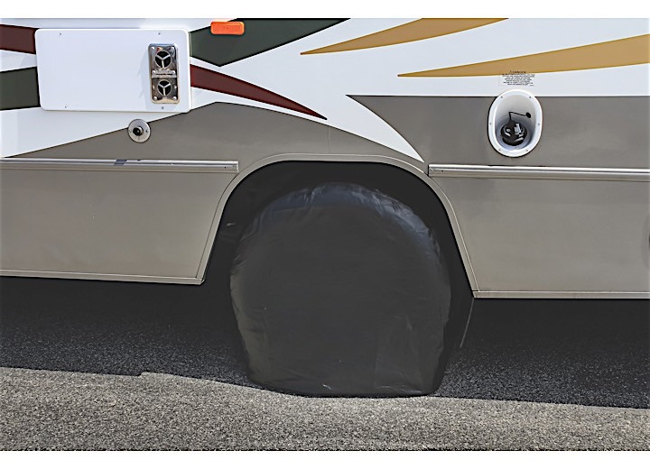 Camco - Coverwheel&tire Protectors 2426inblack Vinyl Set Of 2 - 45246