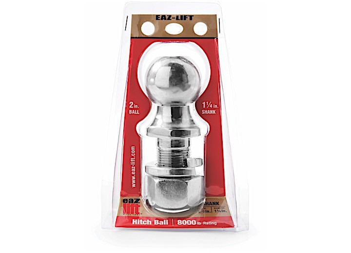 Camco - Eazlift  Hitch Ball 8000lb Rating 2inx11/4inx21/2in - 48226