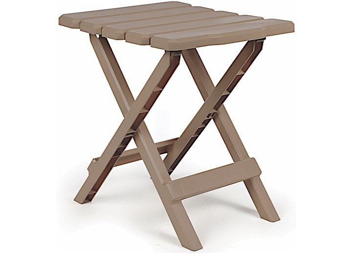 Camco - Table Adirondack Style Quick Folding Plasticsm Taupe - 51883