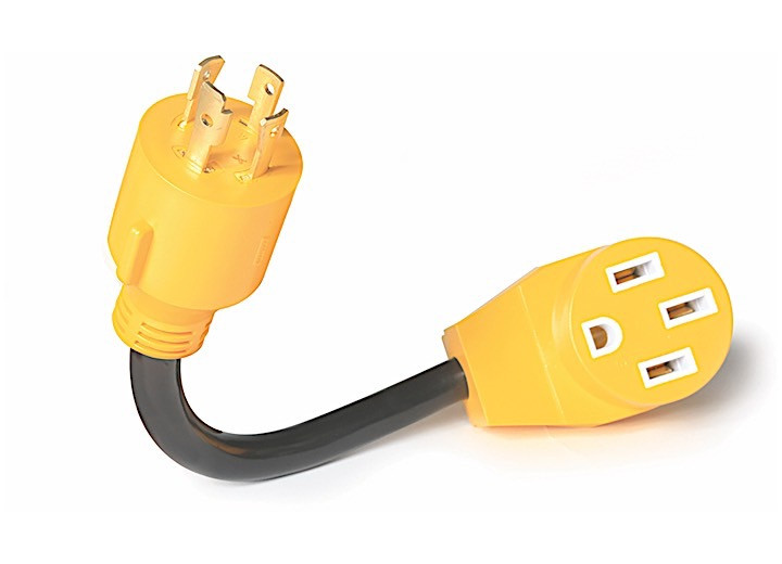 Camco - 30m/50f Amp 12inpowergripgeneratoradpt 4prong 125250v/75csa - 55422