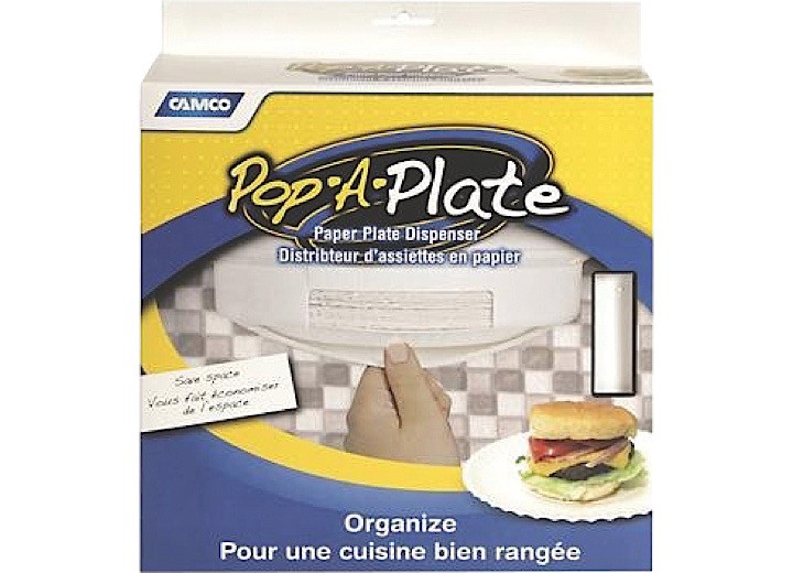Camco - Popaplate 9in White - 57001
