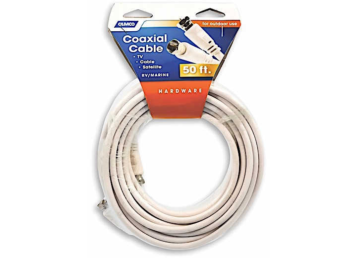 Camco - Coaxialcablerg6u F Type Fittings 50 Ft. - 64761