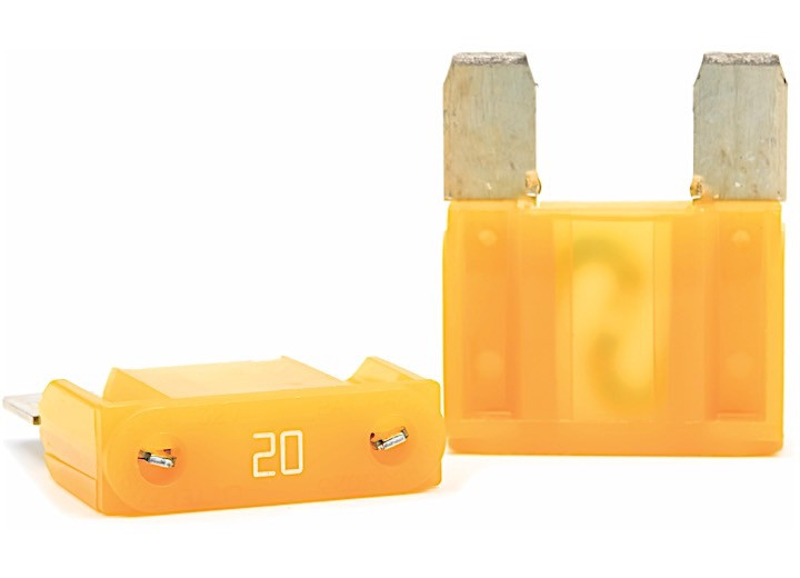 Camco - Fuse 20 Amp Max Blade Yellow 2 Pack Ul - 65161