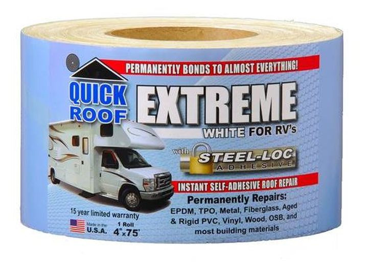 Cofair - Quick Roof Extreme For Rv's 4inx75ft White - UBE475